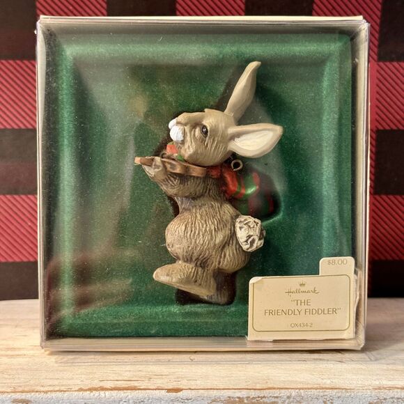 Hallmark Other - 1981 Hallmark The Friendly Fiddler Bunny Rabbit Christmas Keepsake Ornament